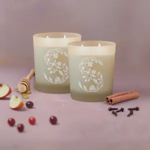 Cinnamon Bear Scented Candle & Winterberry Apple Tea Scented Candle Bundle