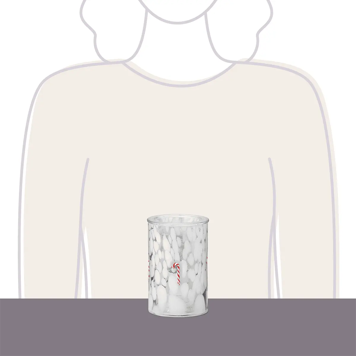 Candy Cane – Confetti Glass Warmer - Image 5