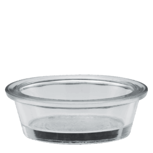 Clear Glass Round Big Lip Dish (80x25MM)