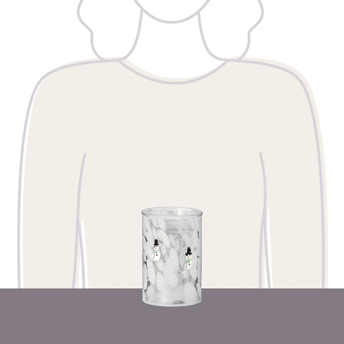 Snowman – Confetti Glass Warmer - Image 5