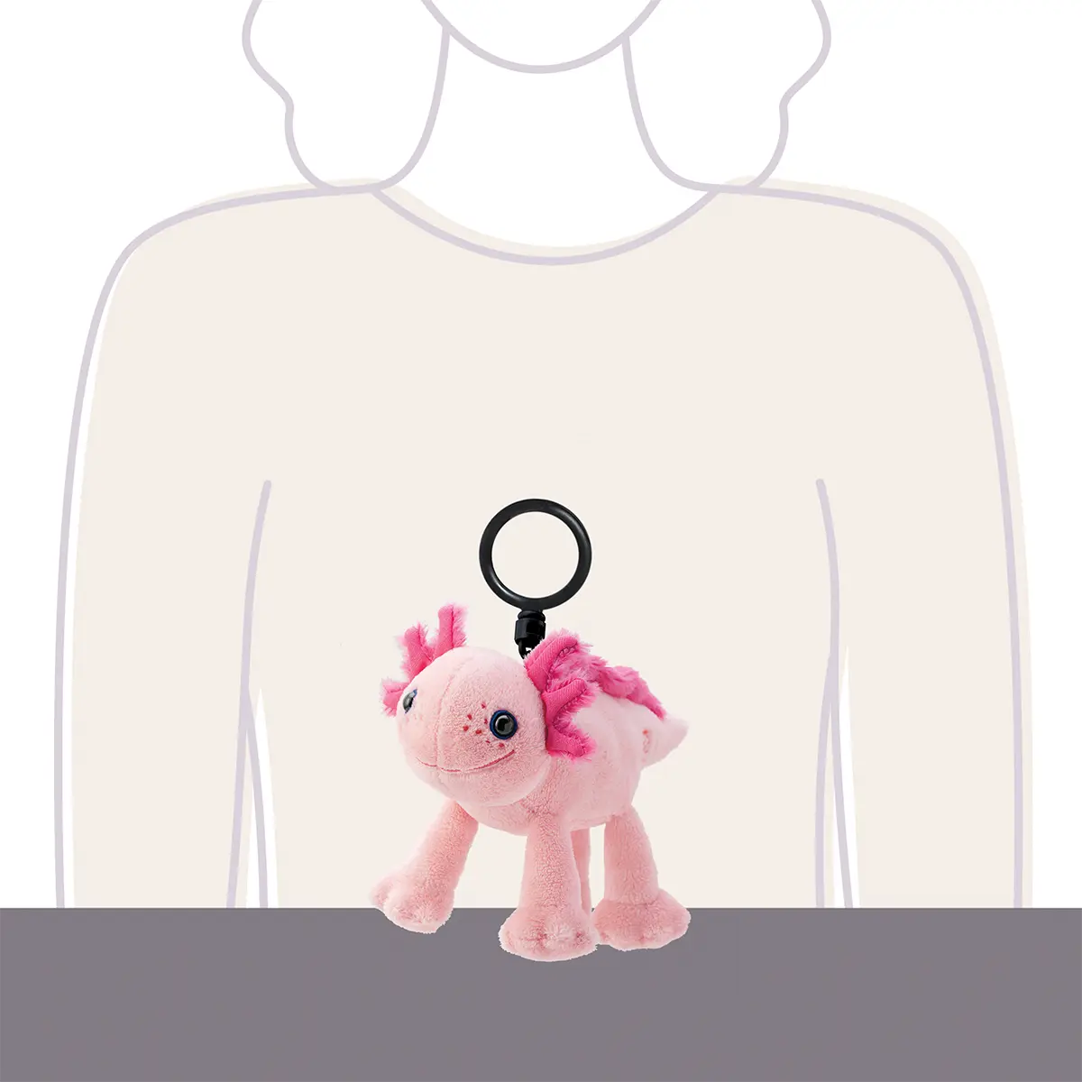 Blush the Axolotl Scentsy Buddy Clip + Berry Sweet fragrance - Image 2