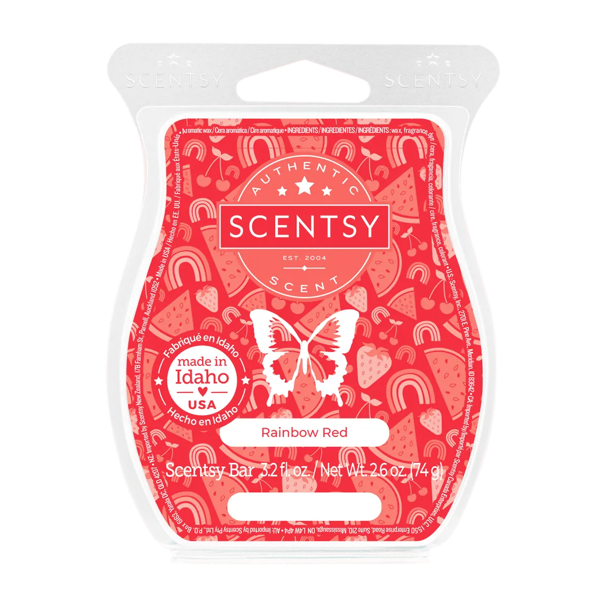 Rainbow Red Scentsy Bar