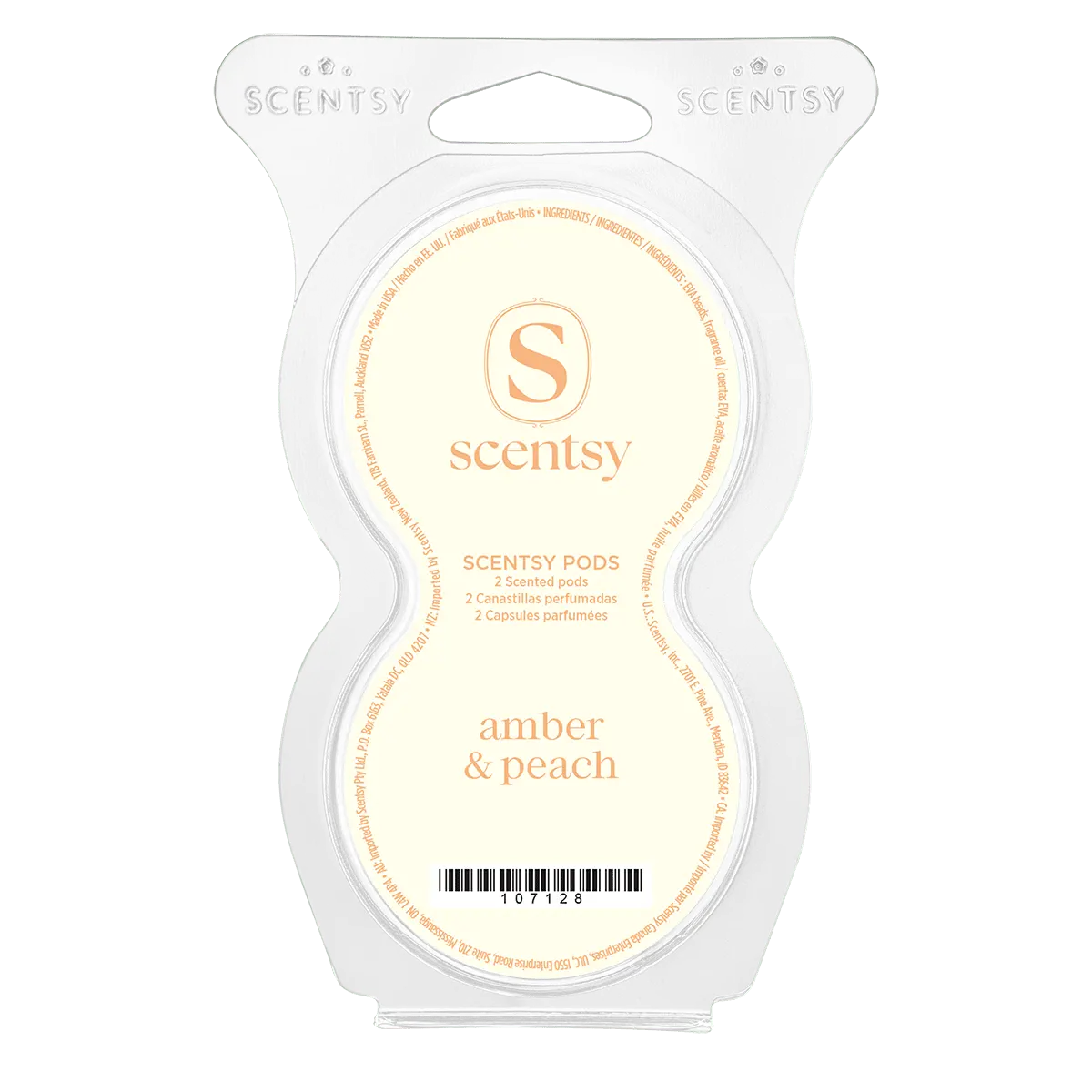 Amber & Peach Scentsy Pod Twin Pack