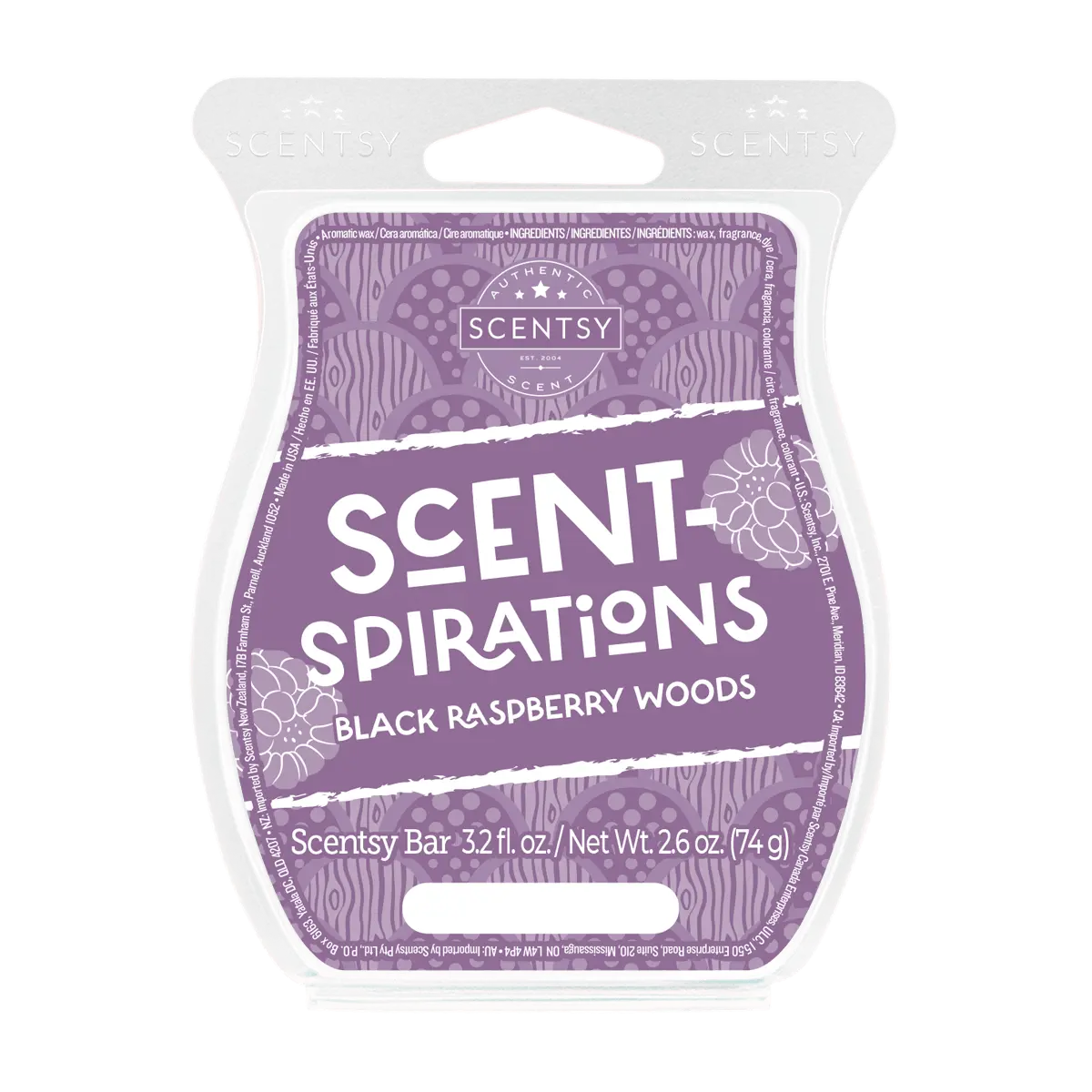 Black Raspberry Woods Scentsy Bar