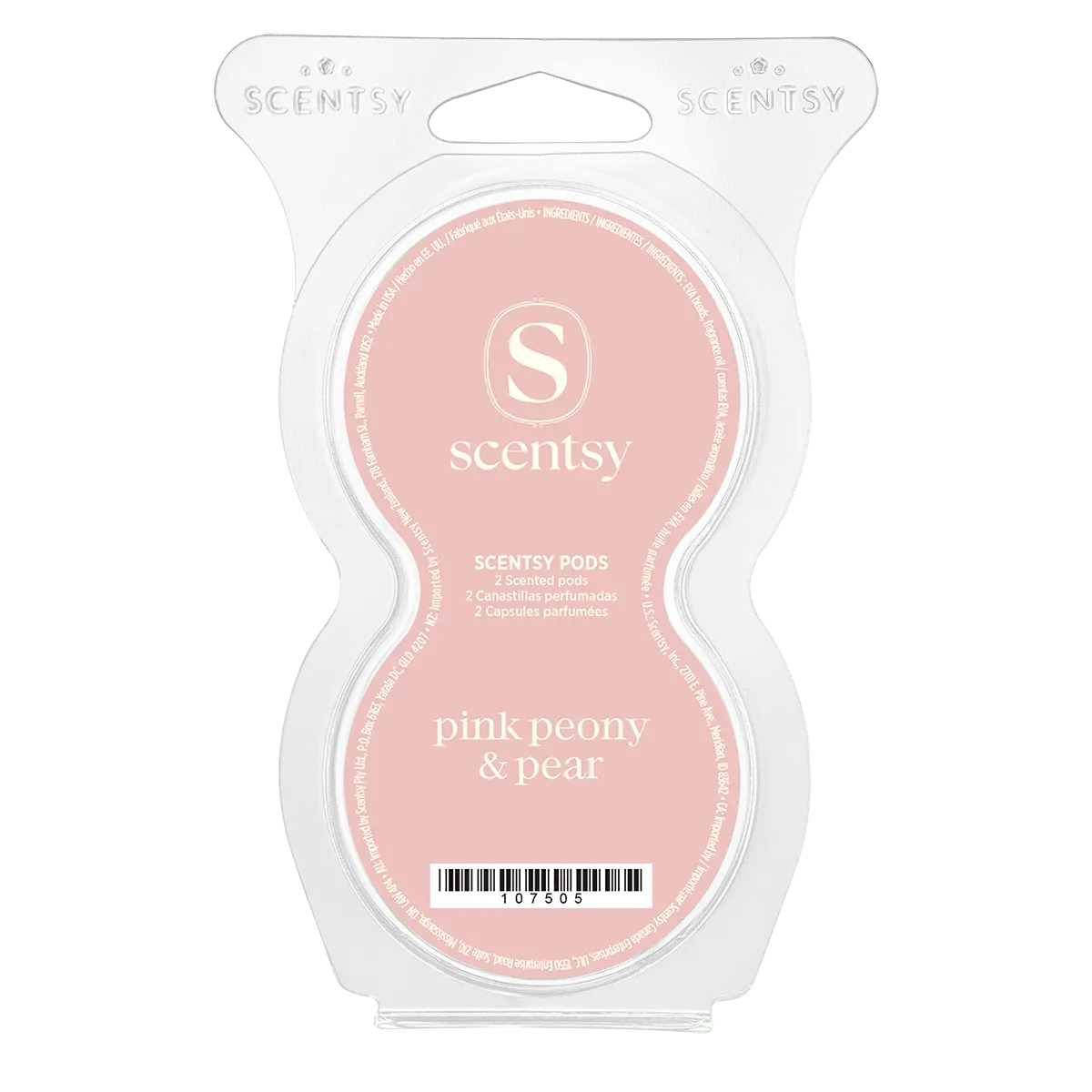 Pink Peony & Pear Scentsy Pod Twin Pack