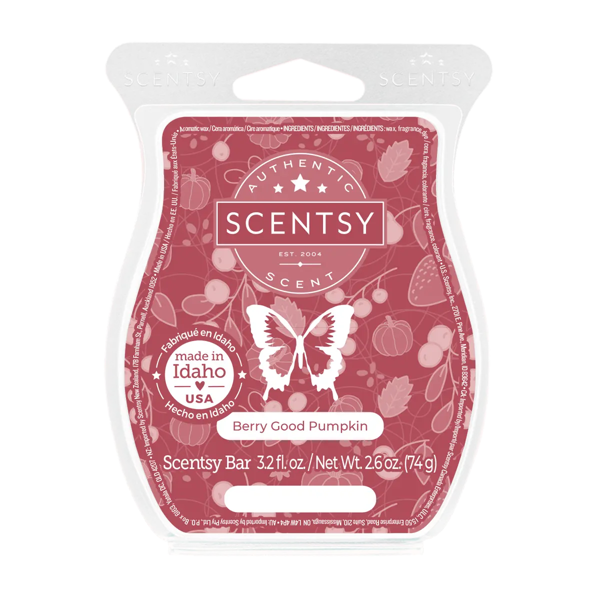 Berry Good Pumpkin Scentsy Bar