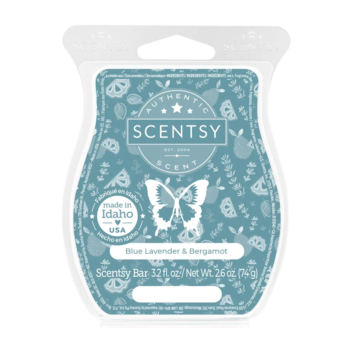 Blue Lavender & Bergamot Scentsy Bar