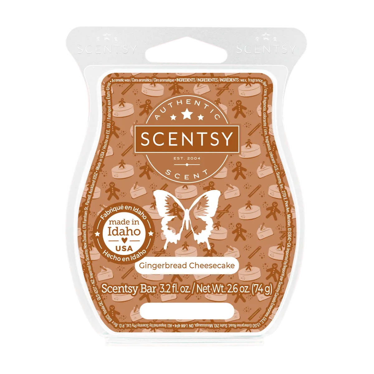 Gingerbread Cheesecake Scentsy Bar