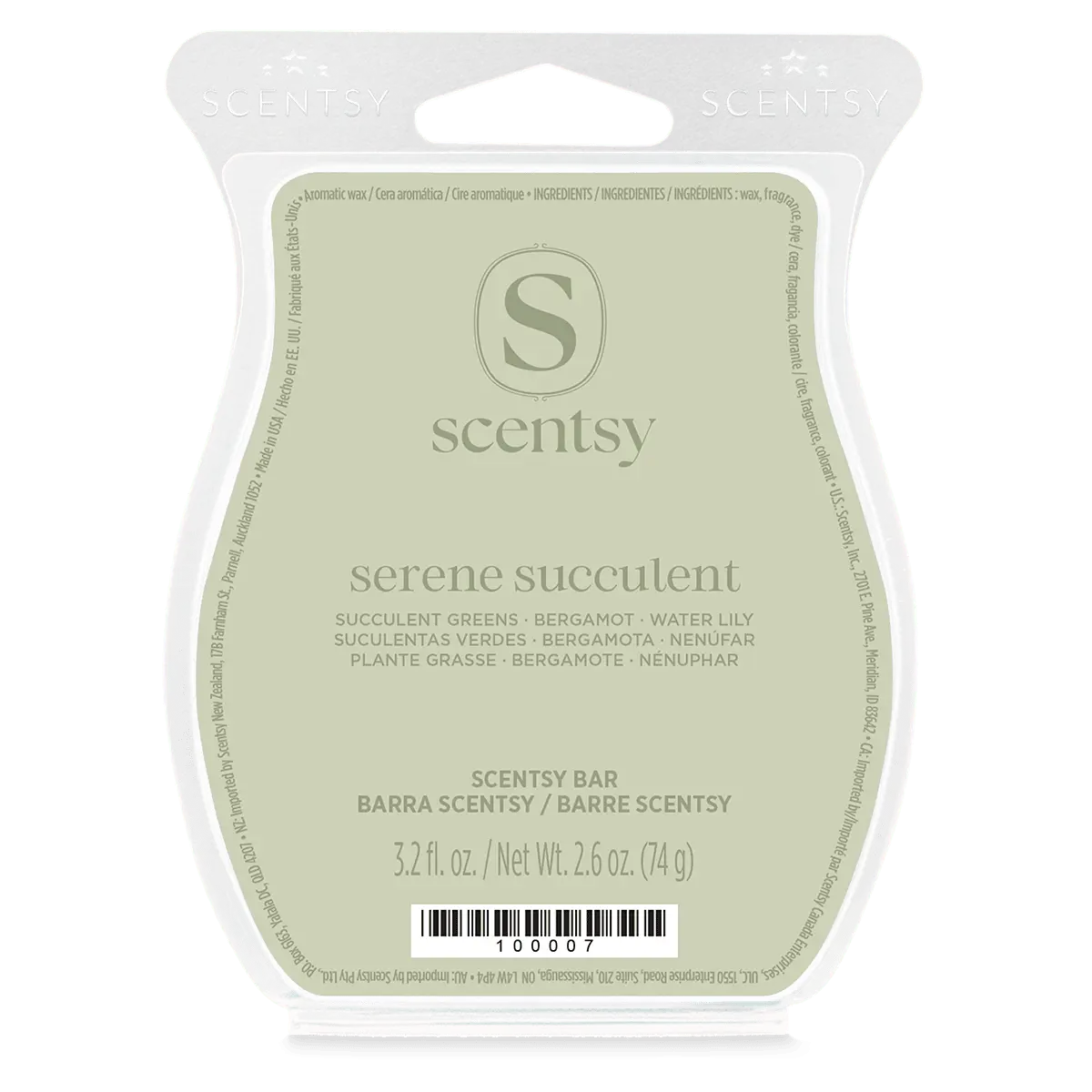 Serene Succulent Scentsy Bar