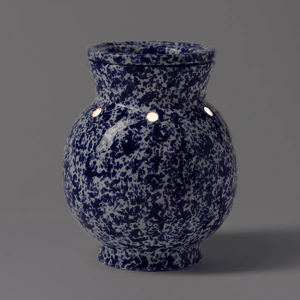 Blue Spongeware Warmer - Image 3