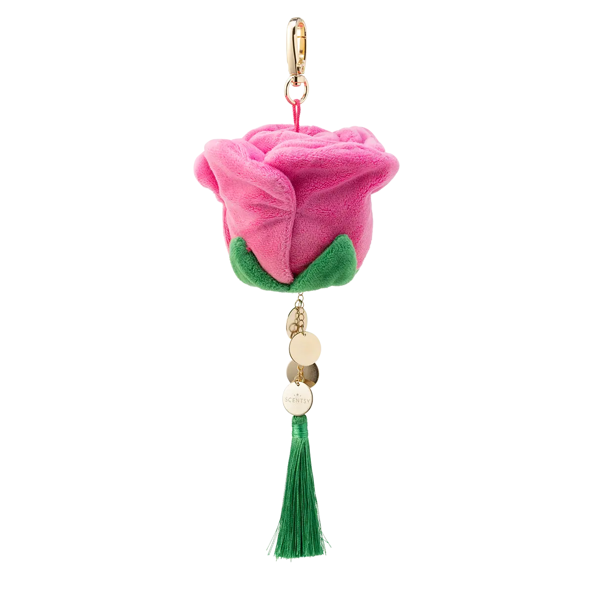 Pink Rose Scentsy Charm Clip + Vanilla Rose fragrance