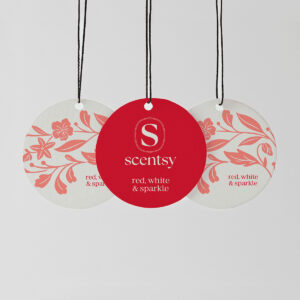 Red, White & Sparkle Scent Circle 3-Pack